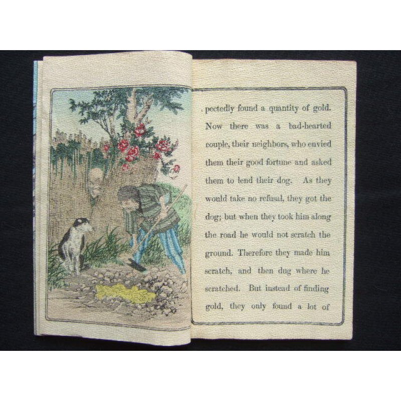 画像4: ちりめん本・日本昔話第4　「花咲爺さん」　英文　The old man who made the dead trees blossom ダビット・タムソン