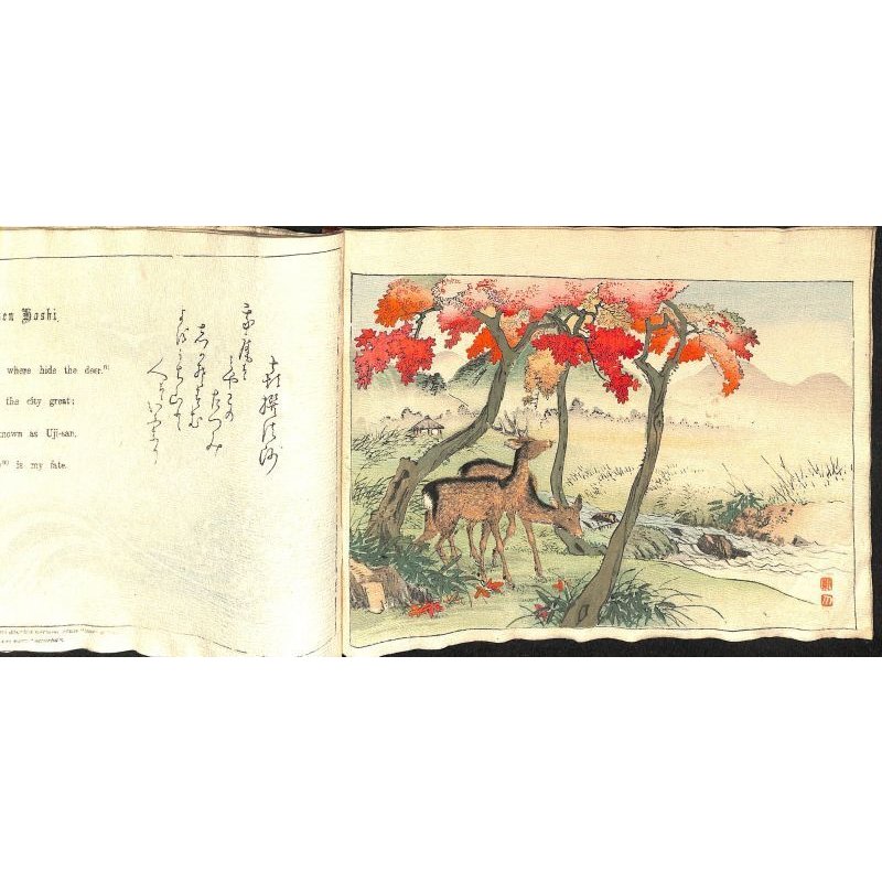 画像6: 美麗ちりめん本 「六歌仙」 英文 The Rokkasen