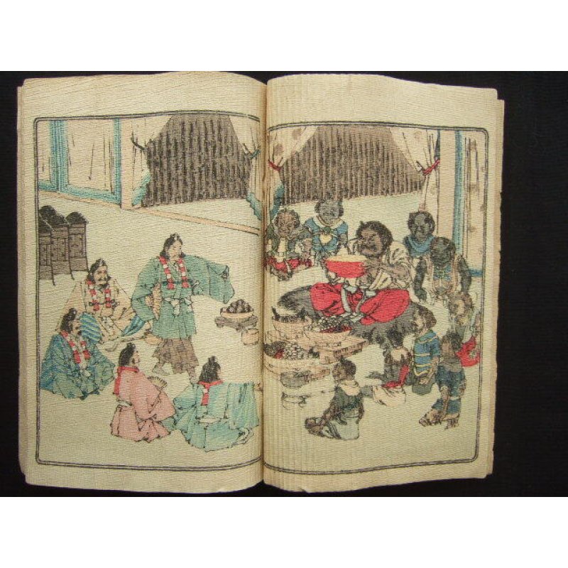 画像5: ちりめん本・大江山の鬼：日本昔話19　英文（The Ogres of Oyeyama）