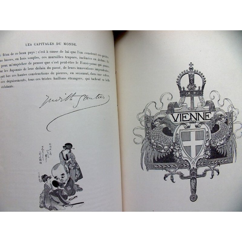 画像11: 本芳翠・挿絵1点「世界の首都(Les capitals du monde)」(仏) ジュディット・ゴーティエ「東京」著 1892 パリ