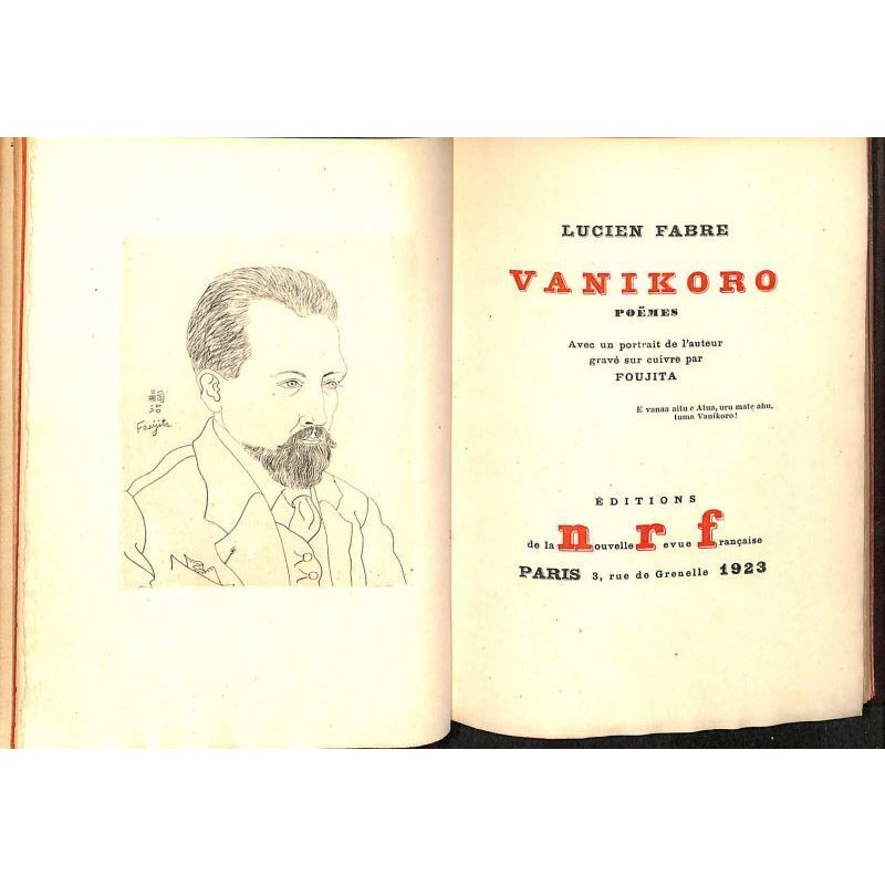 画像5: 藤田嗣治 口絵銅版画 仏文「ヴァニコロ(Vanikoro)」 ルシアン・ファーブル(L.Fabre) 限定515部の316番