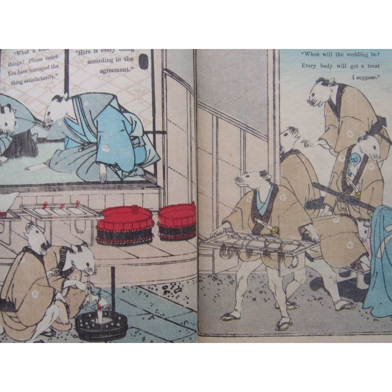 画像3: 平紙本・日本昔話第6 鼠の嫁入り 英文 The Mouse's Wedding  ダビット・タムソン