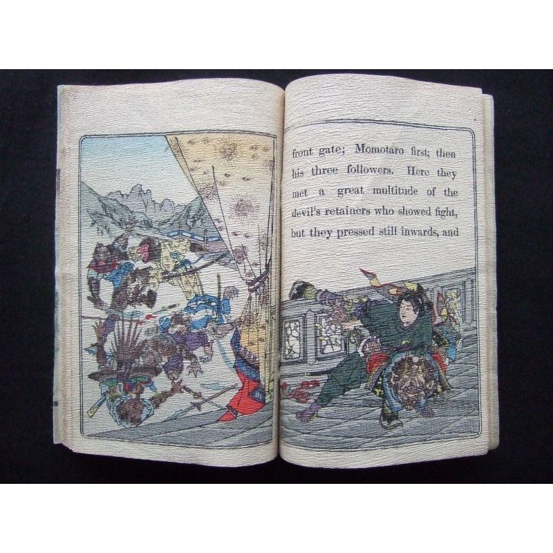 画像5: ちりめん本「桃太郎」（英）　日本昔話第一　Japanese Fairy Tale series No.1　Momotaro　ダビッド・タムソン　