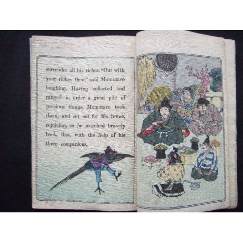 他の写真2: ちりめん本「桃太郎」（英）　日本昔話第一　Japanese Fairy Tale series No.1　Momotaro　ダビッド・タムソン　