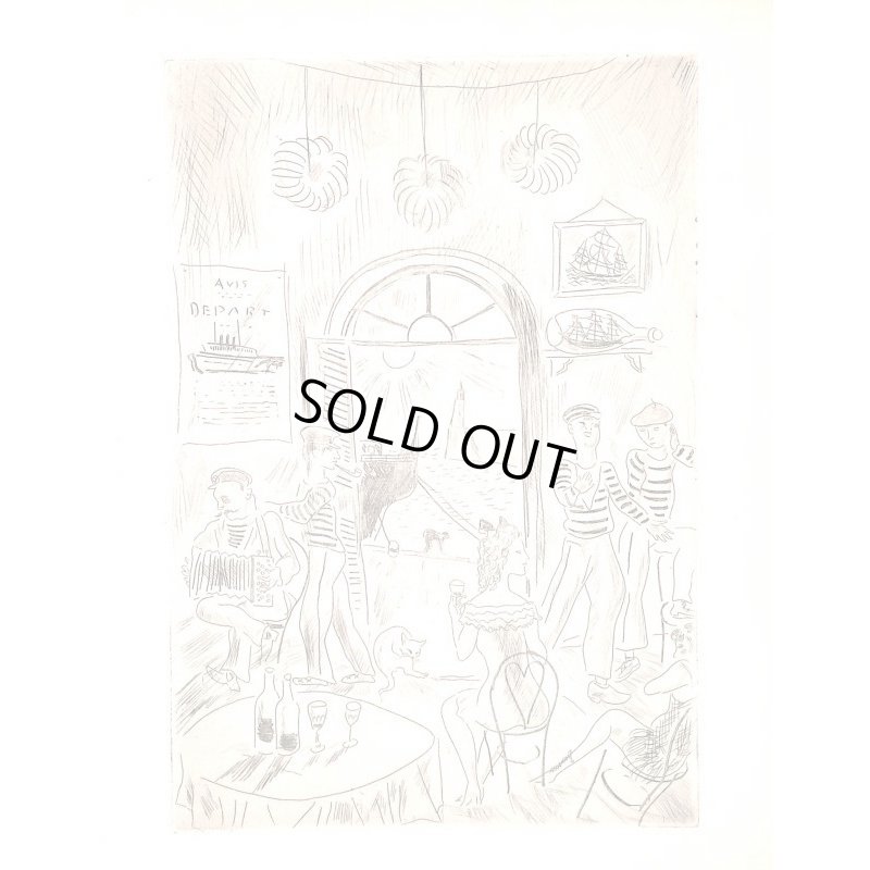 画像3: 藤田嗣治 挿絵・銅版画(全頁大) 5点 M・ヴォケール「平行棒 (Barres paralleles)」限定301部の60番 1927 パリ