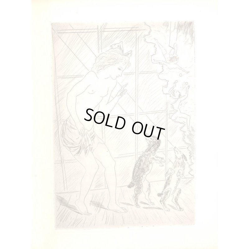 画像4: 藤田嗣治 挿絵・銅版画(全頁大) 5点 M・ヴォケール「平行棒 (Barres paralleles)」限定301部の60番 1927 パリ