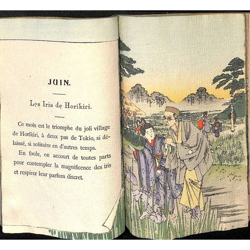 画像5: ちりめん本「日本の12ヶ月」仏文 Au Japon Les douze mois de l'annee・著者ジュール・アダン Jules Adam