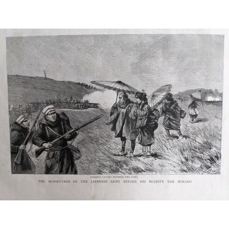 画像4: ビゴー 英・仏雑誌挿絵 ル・モンド イリュストレ 「日清戦争」  ザ・グラフィック「日本陸軍の御前演習」