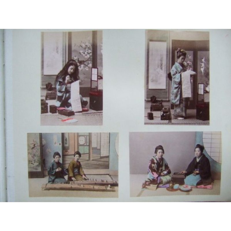 画像3: 金兵衛印 美麗・蒔絵アルバム(手彩色写真・大小44点)