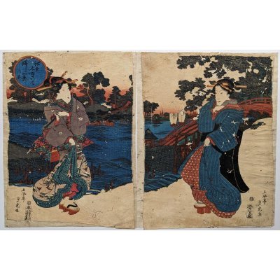 江戸期（寛政〜慶応）：清長、歌麿、豊国、国貞、広重その他の作品