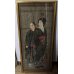 画像2: 明治写実画　特大額入り「婦人と下僕」（仮題）121×49 (2)