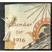 画像1: ちりめん本　ミニ版・1924年カレンダー  Calendar for 1916 (1)