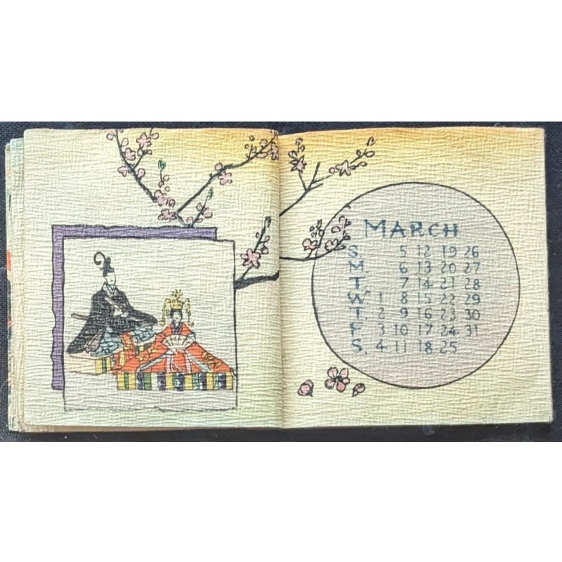 画像4: ちりめん本 ミニ版・1924年カレンダー  Calendar for 1916