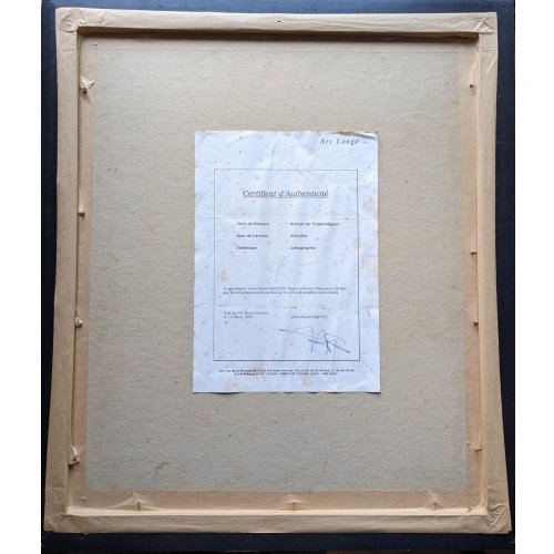 他の写真1: 藤田嗣治　大判リトグラフ額入り「黙示録」の部分・地獄図　40×32cm　