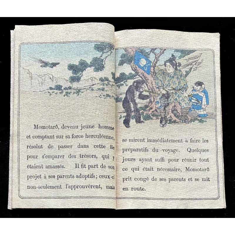 画像6: ちりめん本・仏文・日本昔話第１　桃太郎 Les contes du vieux Japon No.1 MOMOTARO エブラル訳