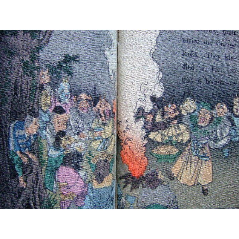 画像2: ちりめん本・日本昔話第7　「こぶ取り爺さん」　英文　The old man & the devils　　ヘボン博士