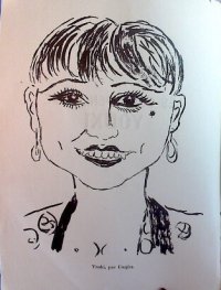 藤田嗣治　表紙絵と口絵　ユキ・デノワ　「ユキの打ち明け話」　仏文
