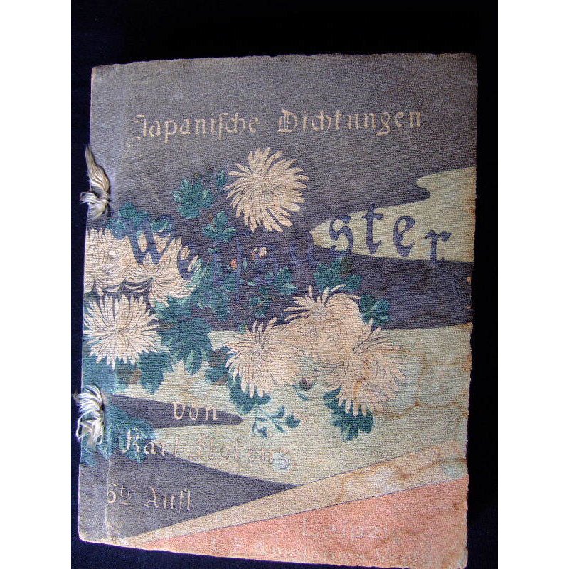 画像1: ちりめん本・「白菊」（独文)Karl Florenz "Japanische Dichtungen Weissaster"