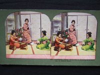 明治・立体写真　100枚（英文）江南信国　Sears社　1895-1900 　彩色リトグラフ